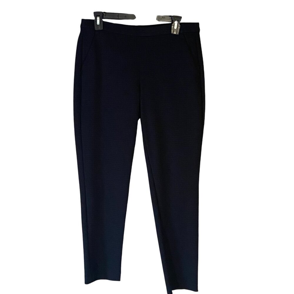 Liverpool Womens Black Textured Dress Pants Size 8 29 Business Professional‎